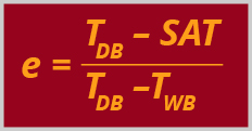 Evaporative Cooling Effectiveness Equation – Cambridge Air Solutions®